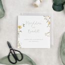 Personalisierte Hochzeitskarte mit geprägtem Rand