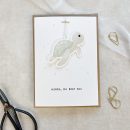 Personalisierte Karte mit niedlichem Tieranhänger | Schildkröte oder Wal – Bild 6