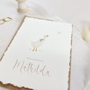 Karte zur Geburt | Handgerissene Kanten | Personalisierung möglich – Bild 3
