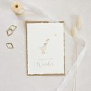 Karte zur Geburt | Handgerissene Kanten | Personalisierung möglich – Bild 4