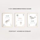 Personalisiertes Geburtsposter | Meerestiere | Schildkröte – Bild 3