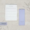 Handgefertigter Wandkalender 2025 | mit 2- oder 5-Spalten