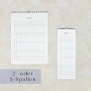 Handgefertigter Wandkalender 2025 | mit 2- oder 5-Spalten – Bild 5