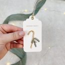 Geschenkanhänger Weihnachten im Set | 5 Stück | handgefertigt mit goldener Öse – Bild 4