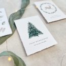 Weihnachtskarten | Set oder einzeln | handgerissene Kanten – Bild 2