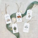 Geschenkanhänger Weihnachten im Set | 5 Stück | handgefertigt mit goldener Öse – Bild 2