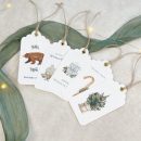 Geschenkanhänger Weihnachten im Set | 5 Stück | handgefertigt mit goldener Öse – Bild 9