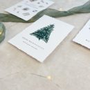 Weihnachtskarten | Set oder einzeln | handgerissene Kanten – Bild 3