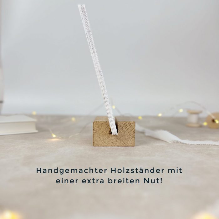 Postkartenkalender 2025 für die Seele | mit Bibelverse | Tischkalender mit Holzständer – Bild 5
