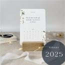 Postkartenkalender 2025 für die Seele | mit Bibelverse | Tischkalender mit Holzständer