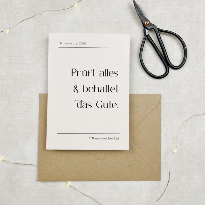 Postkarte A6 | Jahreslosung 2025 – Bild 1