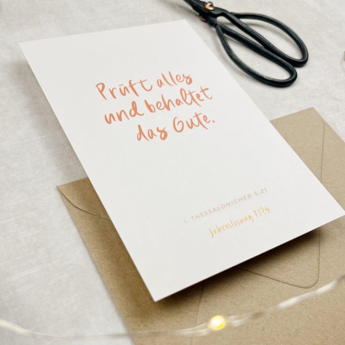 Postkarte A6 | Jahreslosung 2025 – Bild 2